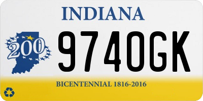 IN license plate 974OGK