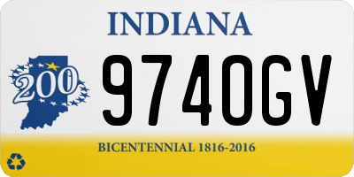 IN license plate 974OGV