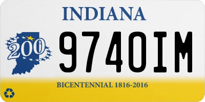IN license plate 974OIM