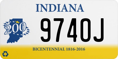IN license plate 974OJ