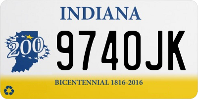 IN license plate 974OJK