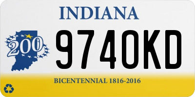 IN license plate 974OKD