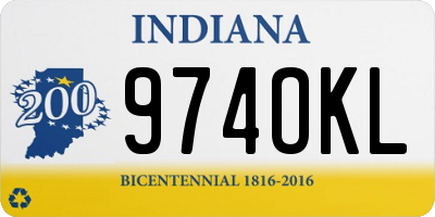 IN license plate 974OKL