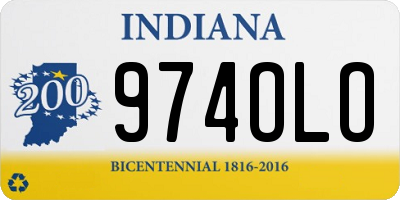 IN license plate 974OLO