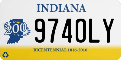 IN license plate 974OLY