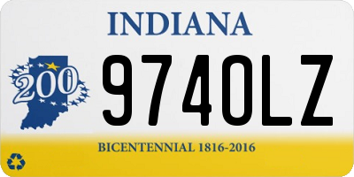 IN license plate 974OLZ