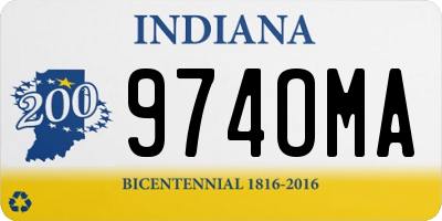 IN license plate 974OMA