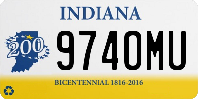 IN license plate 974OMU