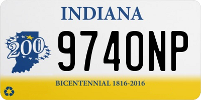 IN license plate 974ONP