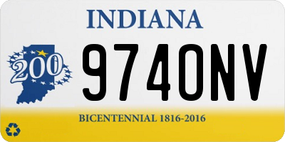 IN license plate 974ONV