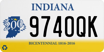 IN license plate 974OQK