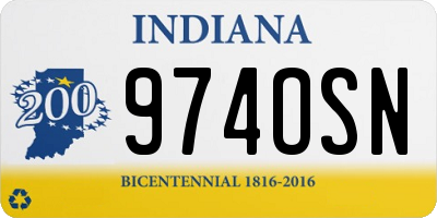 IN license plate 974OSN