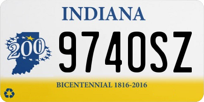 IN license plate 974OSZ