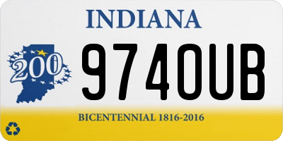 IN license plate 974OUB