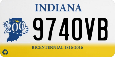 IN license plate 974OVB
