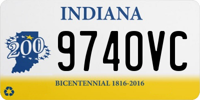 IN license plate 974OVC