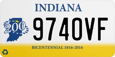 IN license plate 974OVF