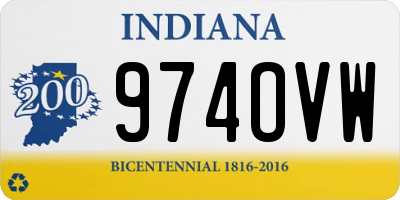 IN license plate 974OVW