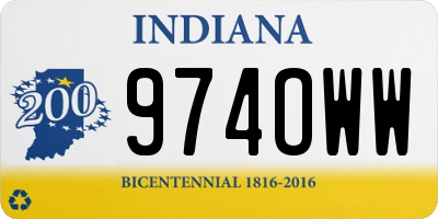 IN license plate 974OWW