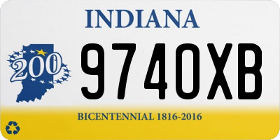 IN license plate 974OXB