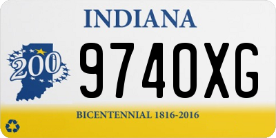 IN license plate 974OXG