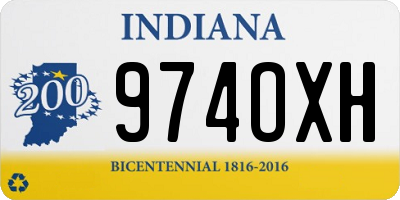 IN license plate 974OXH