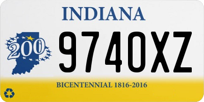 IN license plate 974OXZ