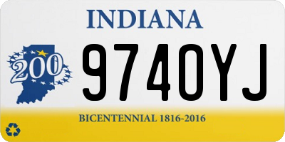 IN license plate 974OYJ