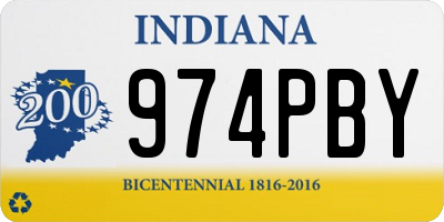 IN license plate 974PBY