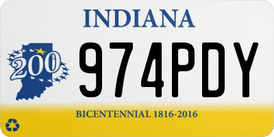 IN license plate 974PDY
