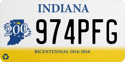 IN license plate 974PFG