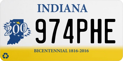 IN license plate 974PHE