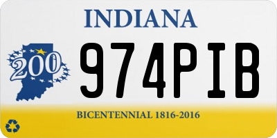 IN license plate 974PIB