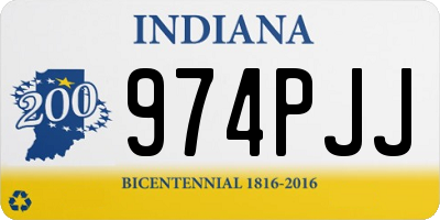 IN license plate 974PJJ