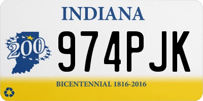 IN license plate 974PJK