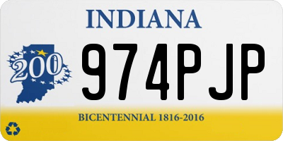 IN license plate 974PJP