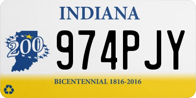 IN license plate 974PJY