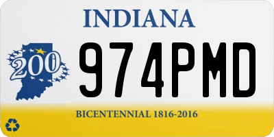IN license plate 974PMD