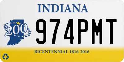 IN license plate 974PMT