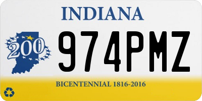 IN license plate 974PMZ