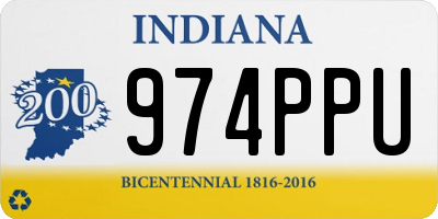 IN license plate 974PPU