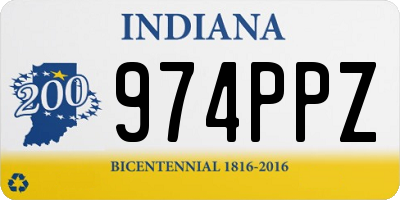 IN license plate 974PPZ