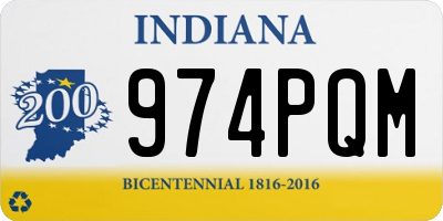 IN license plate 974PQM