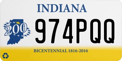 IN license plate 974PQQ