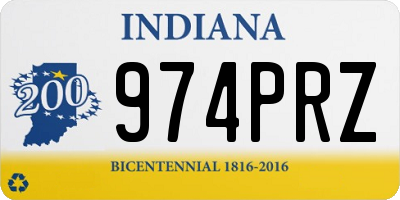 IN license plate 974PRZ