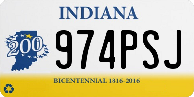 IN license plate 974PSJ