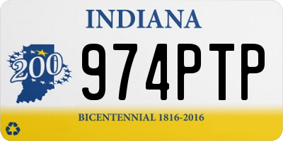 IN license plate 974PTP