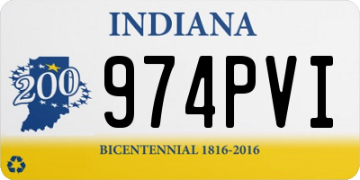 IN license plate 974PVI
