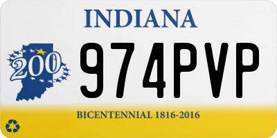 IN license plate 974PVP