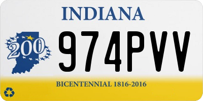 IN license plate 974PVV